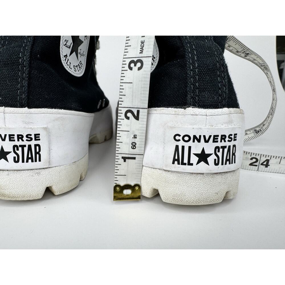 Converse Chuck Taylor All Star Lugged High Top Canvas Womens Sneakers 8.5 Black - Picture 4 of 14